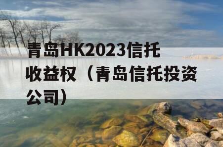 青岛HK2023信托收益权（青岛信托投资公司）